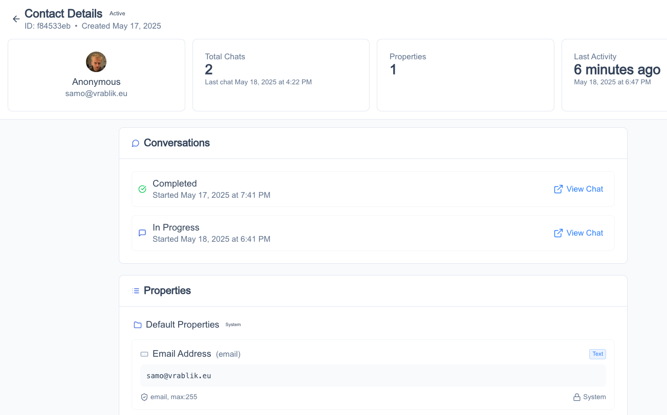 Detailed Contact Profiles